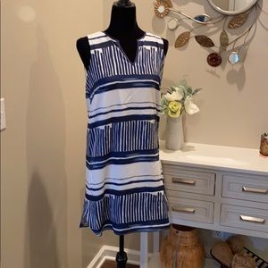 Jade Melody Tam Dress, small, blue and white
